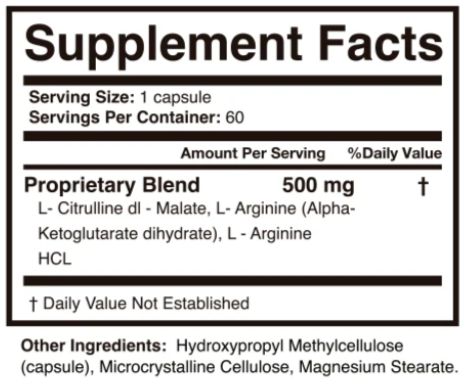 BloodPril Ingredients Supplement Facts