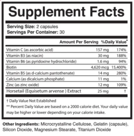 Derma Essential Supplement Fact