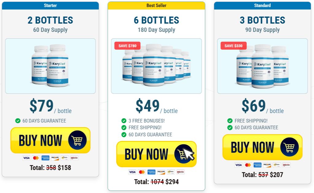 Karylief Pricing