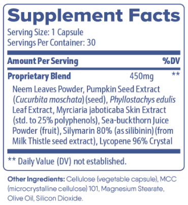 ProstaLite Supplement Fact