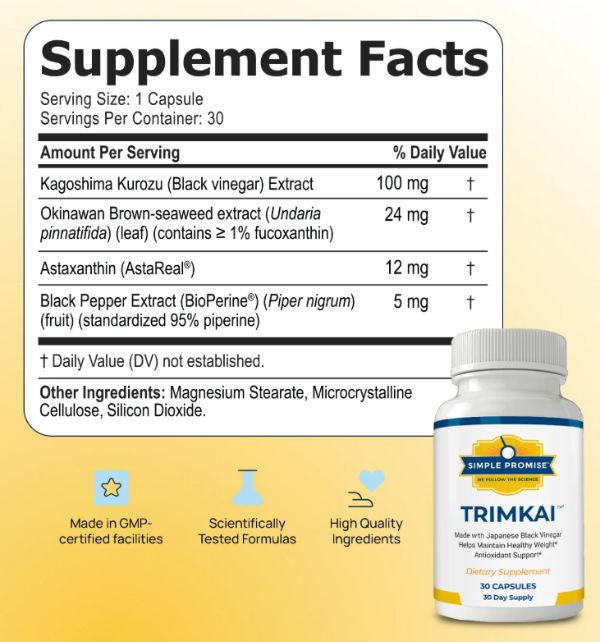 TrimKai Ingredients Supplement Facts