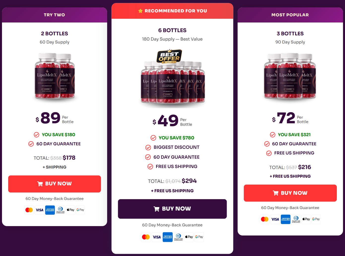 LipoMeltX Price